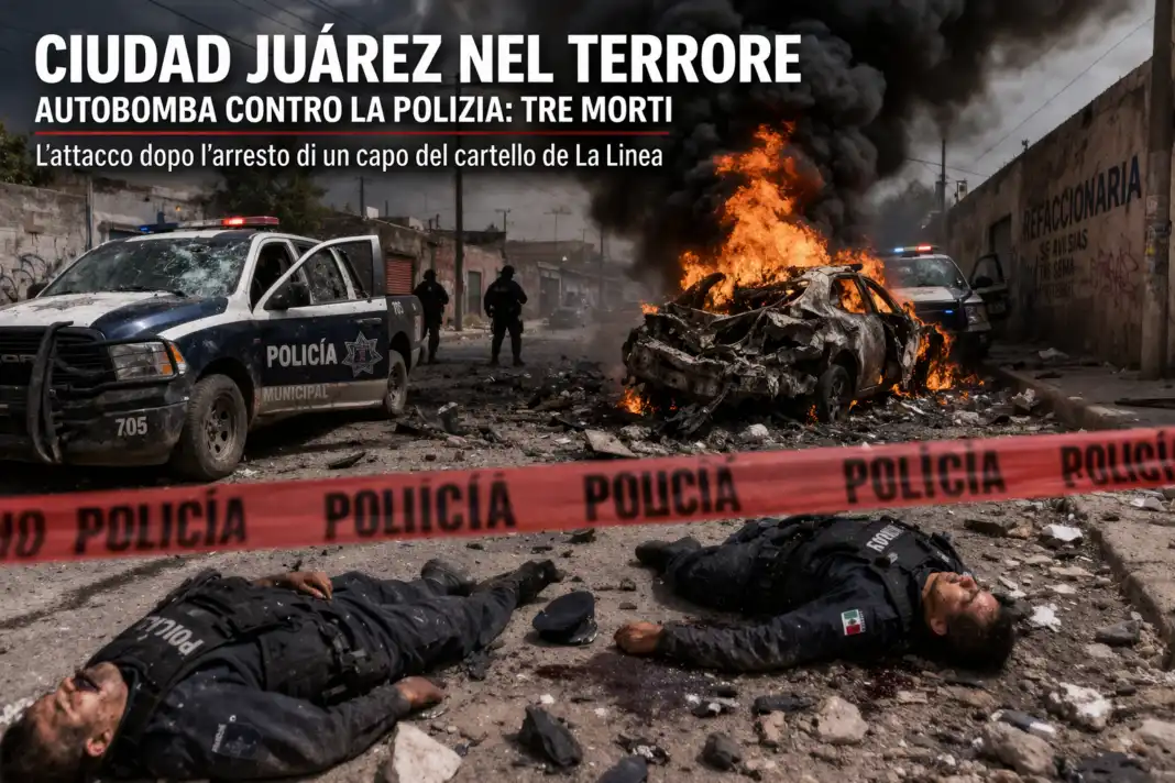 Ciudad Juarez: bomba contro la polizia Ciudad Juarez: bomba contro la polizia