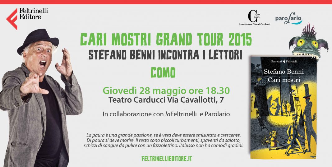 Stefano Benni presenta “Cari mostri” – Como, 28 maggio Stefano Benni presenta “Cari mostri” – Como, 28 maggio