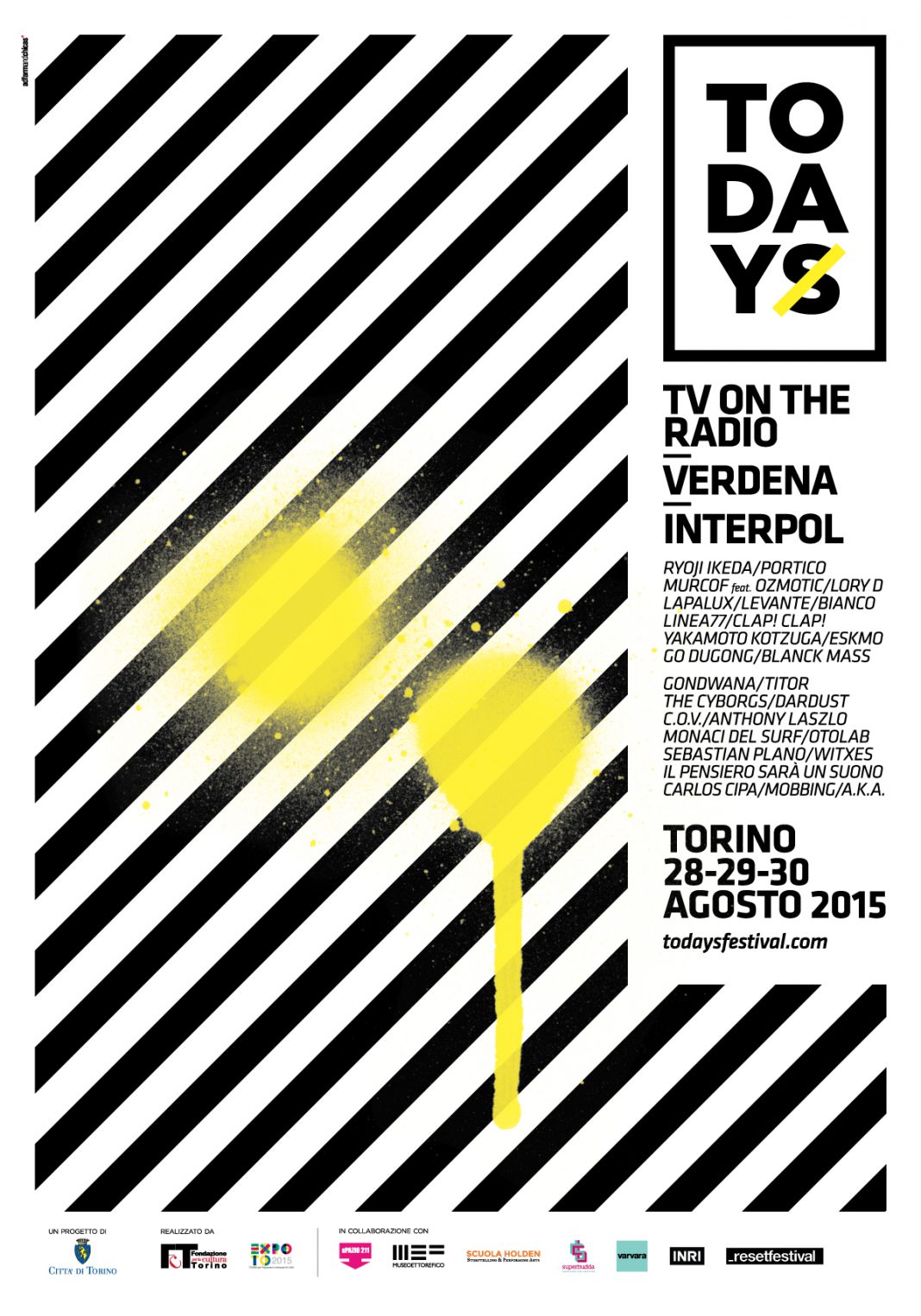 TODAYS | il 28, 29, 30 agosto il nuovo festival musicale di Torino TODAYS | il 28, 29, 30 agosto il nuovo festival musicale di Torino
