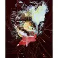 Gnutti_179,5×139,5 ESTATE 2017 – acrilico su velluto rosso – pennarelli in vernice