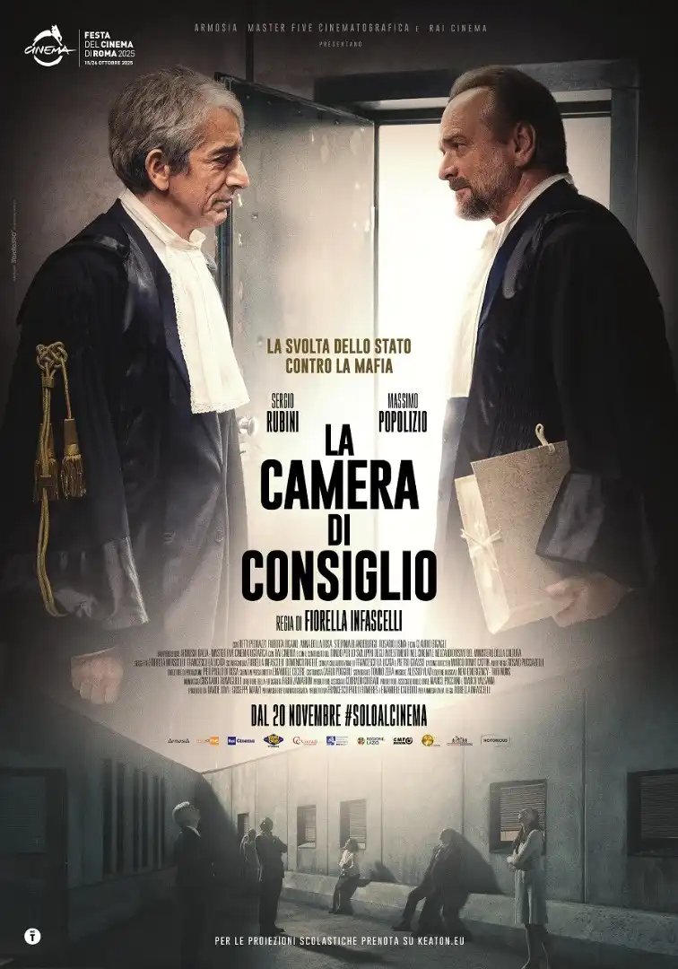 “La camera di consiglio”, il film di Fiorella Infascelli sul Maxiprocesso di Palermo con Sergio Rubini e Massimo Popolizio