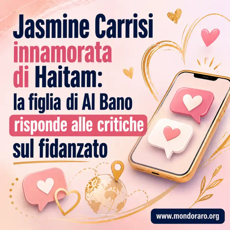 Jasmine Carrisi innamorata di Haitam: la figlia di Al Bano risponde alle critiche sul fidanzato