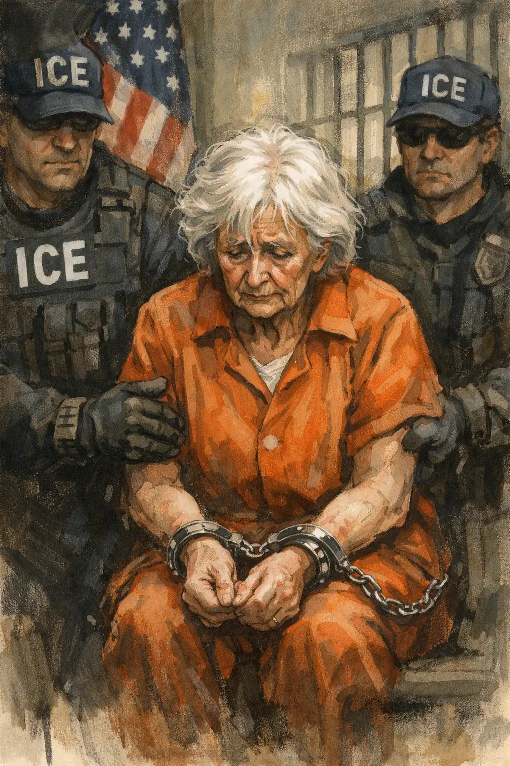 L’America di Trump incatena una vedova di 86 anni: non è legge, è ferocia L’America di Trump incatena una vedova di 86 anni: non è legge, è ferocia