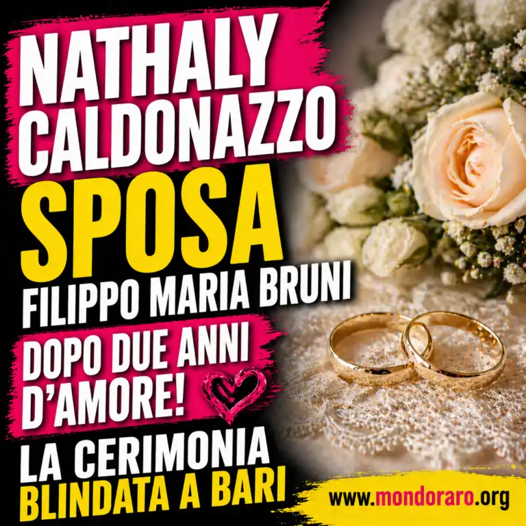 Nathaly Caldonazzo dice sì a Bari: nozze blindate e ricevimento in masseria