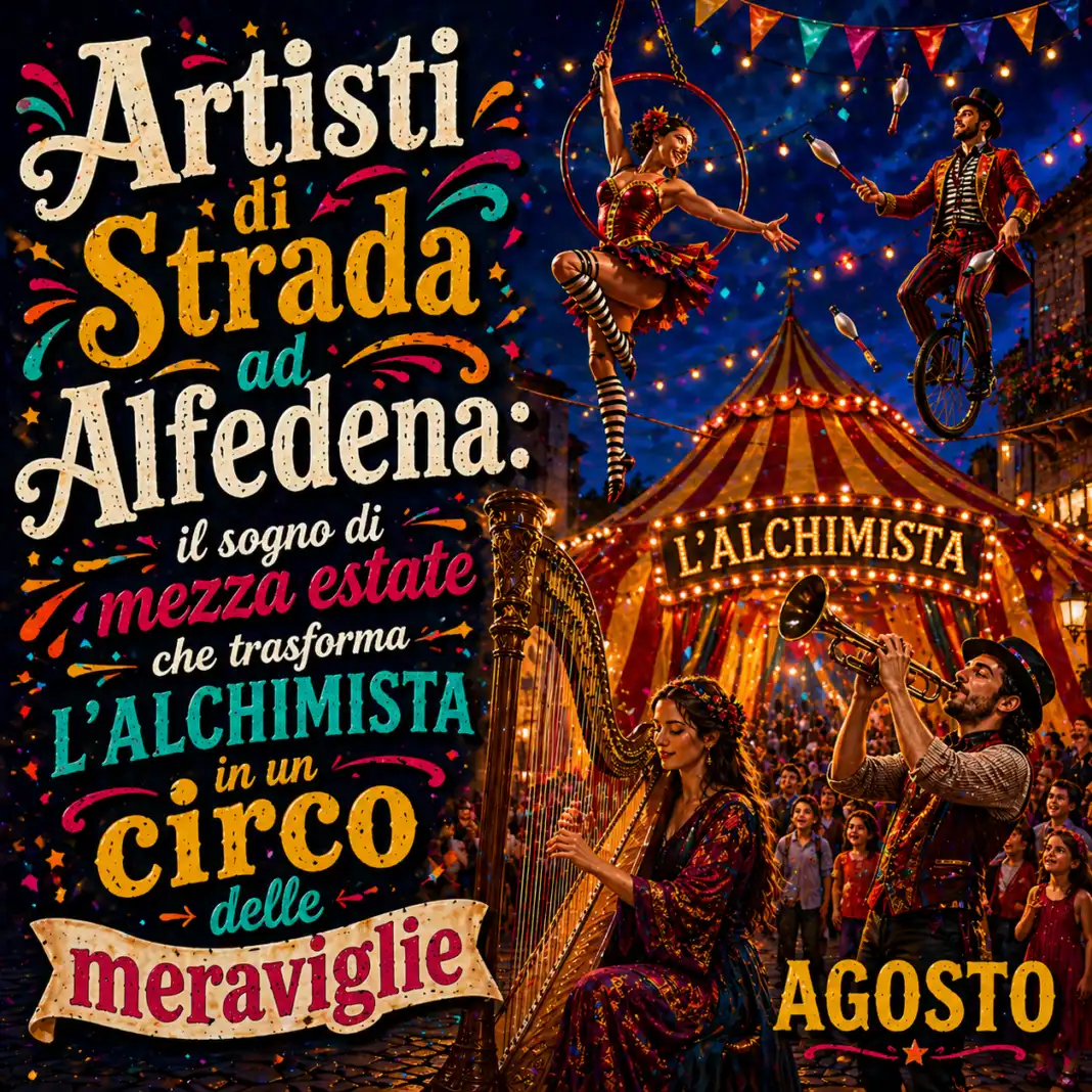 Artisti di Strada ad Alfedena: il sogno di mezza estate che trasforma L’ALCHIMISTA in un circo delle meraviglie Artisti di Strada ad Alfedena: il sogno di mezza estate che trasforma L’ALCHIMISTA in un circo delle meraviglie