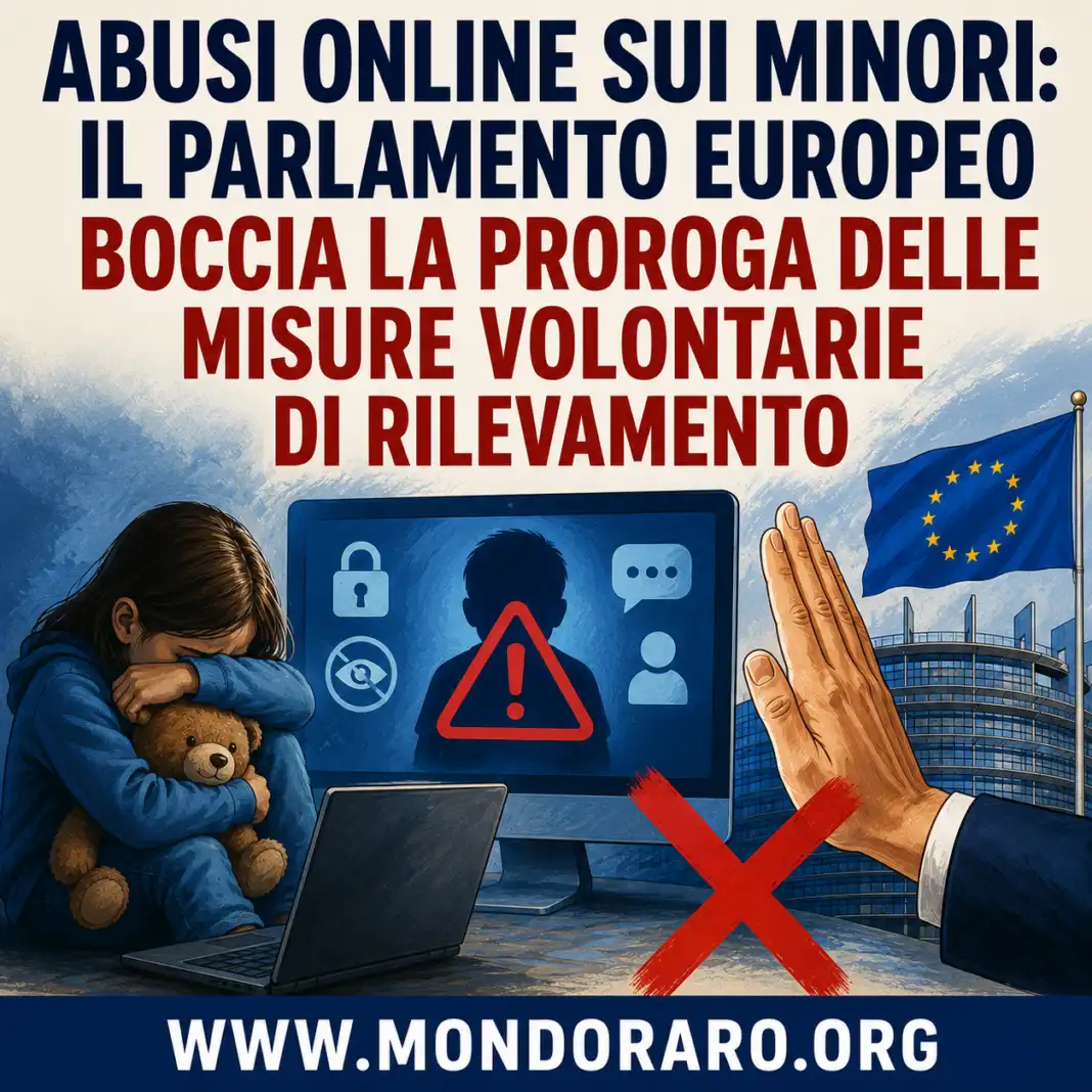 Abusi online sui minori, il Parlamento europeo boccia la proroga delle misure volontarie di rilevamento Abusi online sui minori, il Parlamento europeo boccia la proroga delle misure volontarie di rilevamento