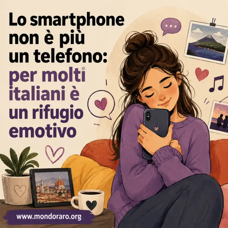 Lo smartphone non è più un telefono: per molti italiani è un rifugio emotivo