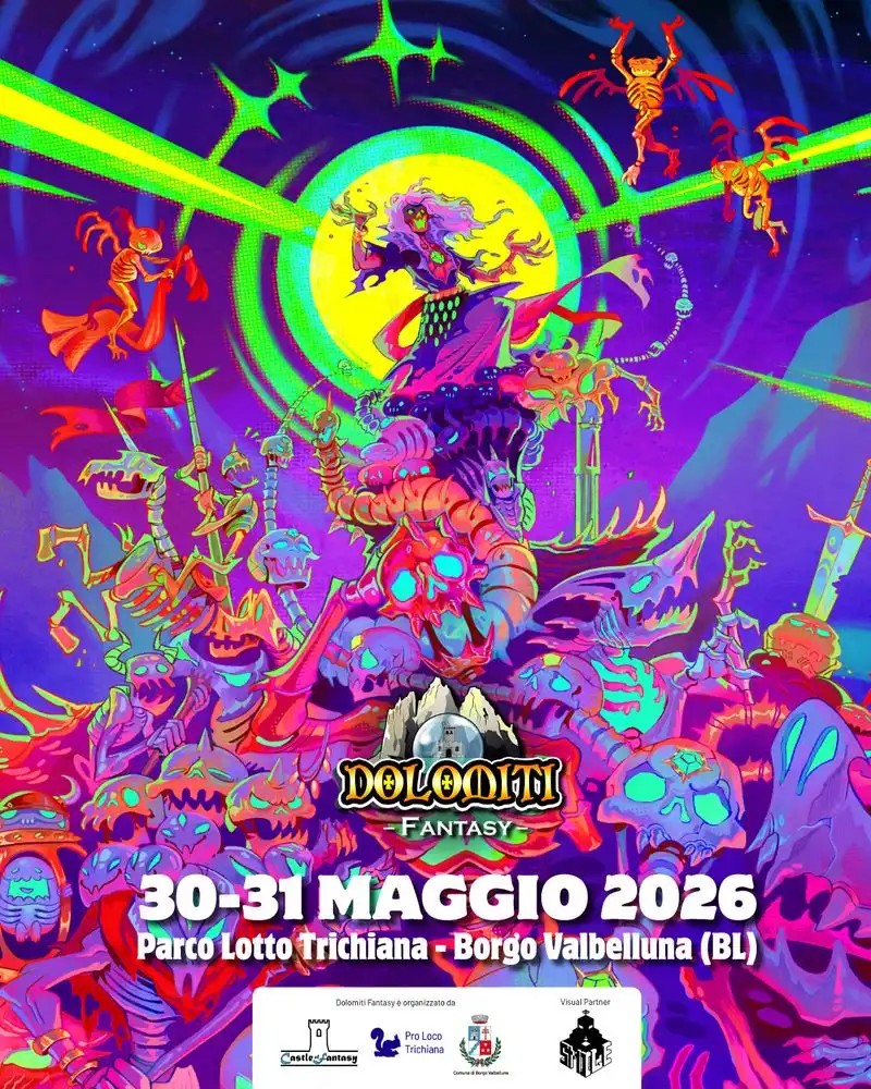 Dolomiti Fantasy torna a Borgo Valbelluna: due giorni tra cosplay, fumetti, videogiochi e grandi ospiti Dolomiti Fantasy torna a Borgo Valbelluna: due giorni tra cosplay, fumetti, videogiochi e grandi ospiti