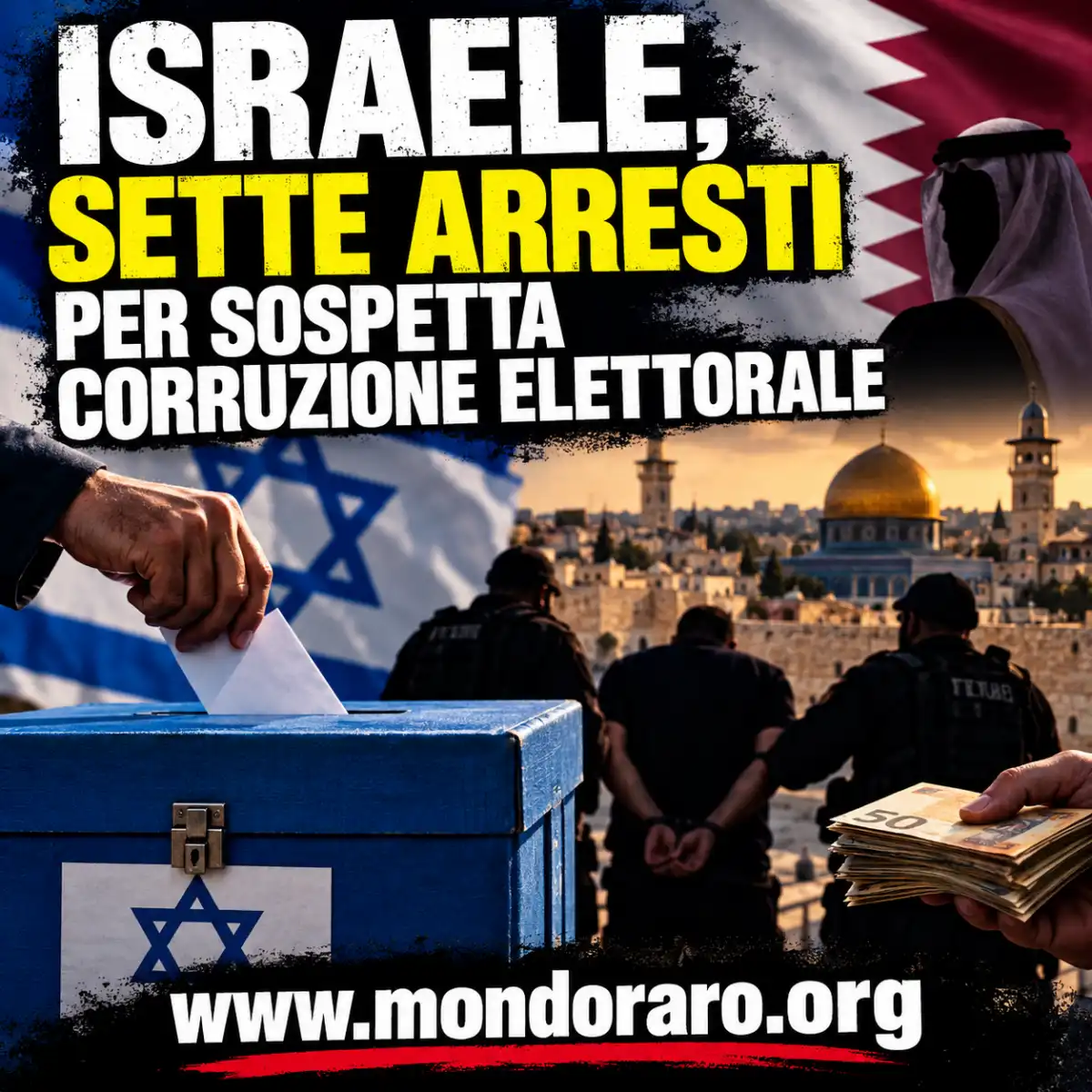 Israele, sette arresti per sospetta corruzione elettorale. Herzog: «Non si criminalizzi un’intera comunità»